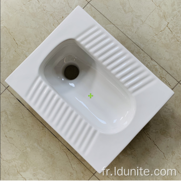 Salle de bain Céramique Squatting WC Pan Antikid Squat Pan